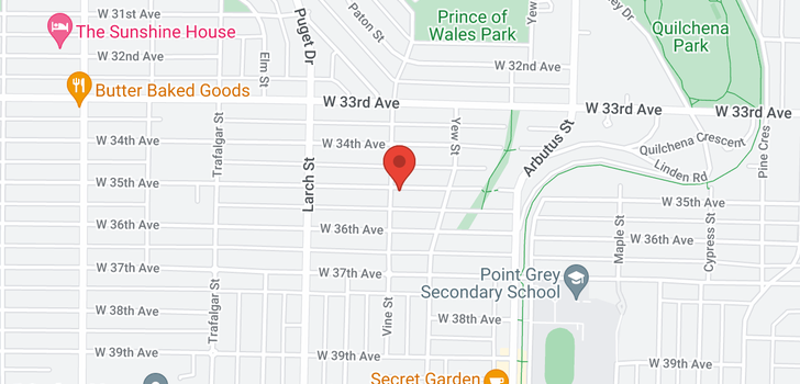 map of 2288 W 35TH AVENUE